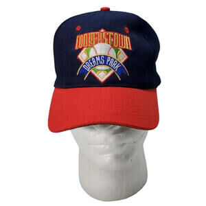MLB Cooperstown Dreams Park Baseball Cap Hat Blue / Red Adjustable Snapback